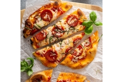 Image Plant-based pepperoni pizza.