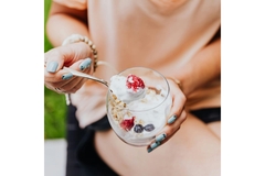 Image Eating Danone yogurt for heart health