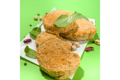 Image plant-based chicken analogs made with chickpeas and kidney beans