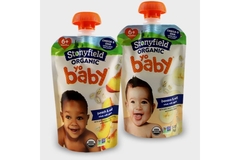Image Baby food spouted pouches.