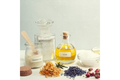 Image A collection of natural ingredients sitting on a table.