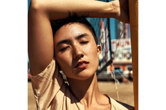 Man with freckles on face