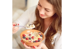 Image Women eating Nestle cereal, healthy
