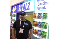 Rivalz Snacks CEO Petter Barrrick at Natural Products Expo West