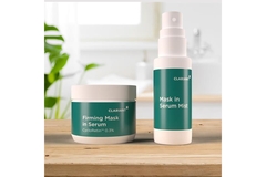 Clariant skin care solutions on a counter.