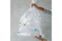 Image Used plastic bottles in a bag