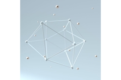 Image abstract image of connected dots