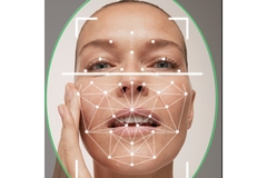 Image A woman with dots all over her face from AI.