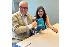 Image Paul Foulkes-Arellano and Dr. Julia Freer Goldstein.