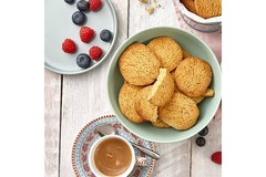 Image Cookies and fruit.
