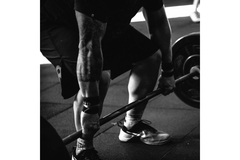 Man lifting weights.