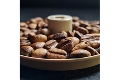 Image Coffee beans and coffee cup.