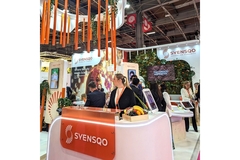 Syensqo exhibit at In-cosmetics Global 2024.