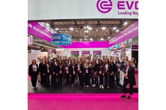The Evonik team at In-cosmetics in 2024.