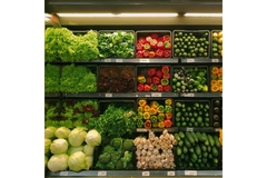 Image Vegetable aisle of the supermarket