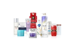 Image P&G personal care products lined up.