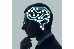 Image Man with glasses and improved cognitive performance.