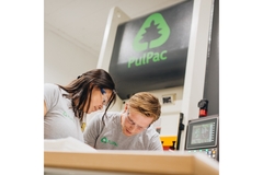 Pulpac employees carrying out research for dry molded fiber