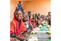 Image Girls young women eating food security
