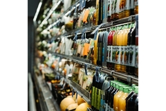 Image Supermarket shelf.