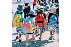 Image Children on their way to school.