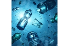 Image plastic ocean pollution and microplastics