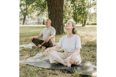 Older couple exercising healthy aging