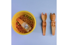 Image Two plant based edible forks.