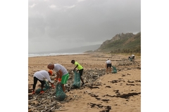 Image Ocean plastic littered on the beach
