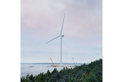 Image Wind turbine on shore