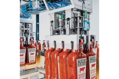 Image Sauce bottle production.
