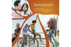 Image people biking and hugging under the sun