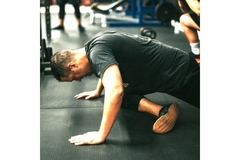 Image Man stretches his legs