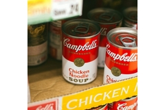 Steel tins.