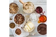 Baking ingredients.