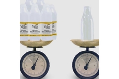 Milk bottles.