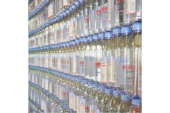 Image Evian water bottles.