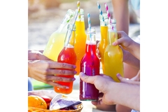 Image People toasting with summer drinks