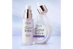 Two serum dropper Olay products