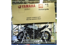 Image Motorcycle packaged for shipment