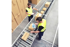 Image Packaging boxes in warehouse.