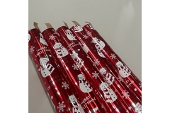 A group of red Christmas wrapping paper