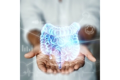 Image Microbiome holographic illustration