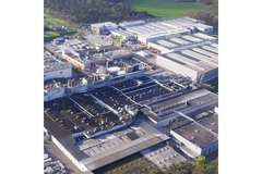 Image Aerial view of a factory.