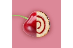Image cherry cake.