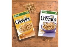 Image Two boxes of cereal on a table
