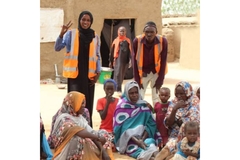 Image UN volunteer workers Sudan
