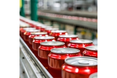 Metal cans.