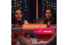 Image A woman looking in a mirror with text chats put over her.