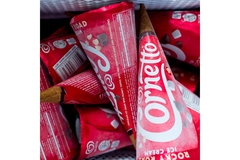 frozen cornetto cones.